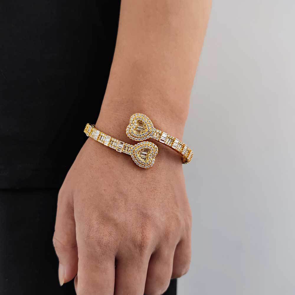 Women's  Heart-shaped Zircon Bracelet