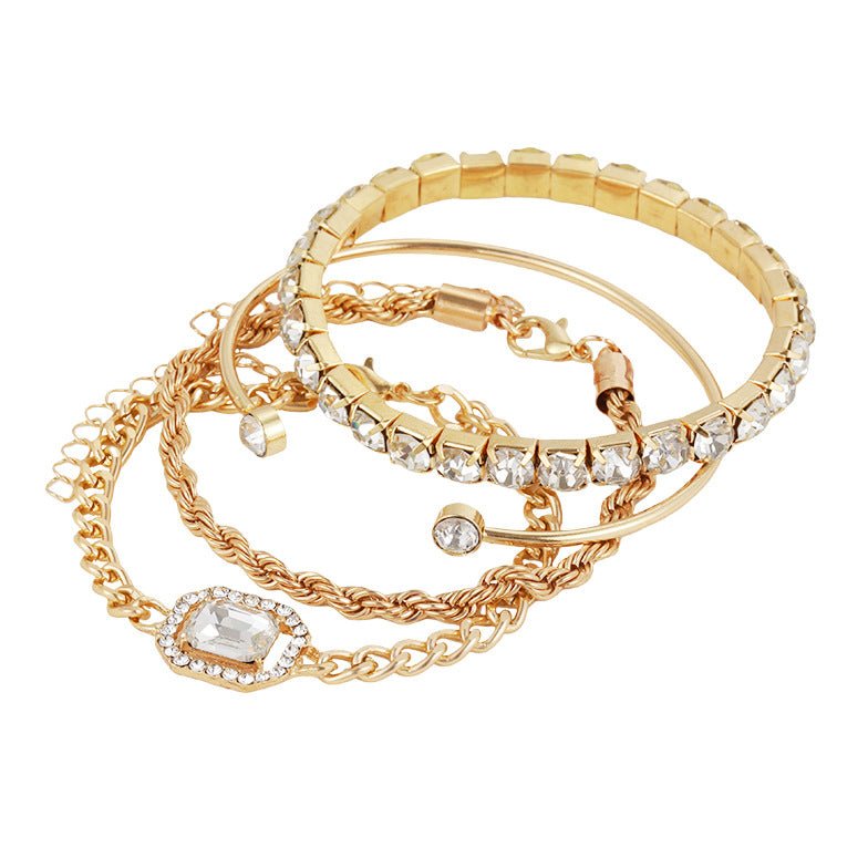 4 Pc Crystal Bracelet Set - Its That Girls Boutique