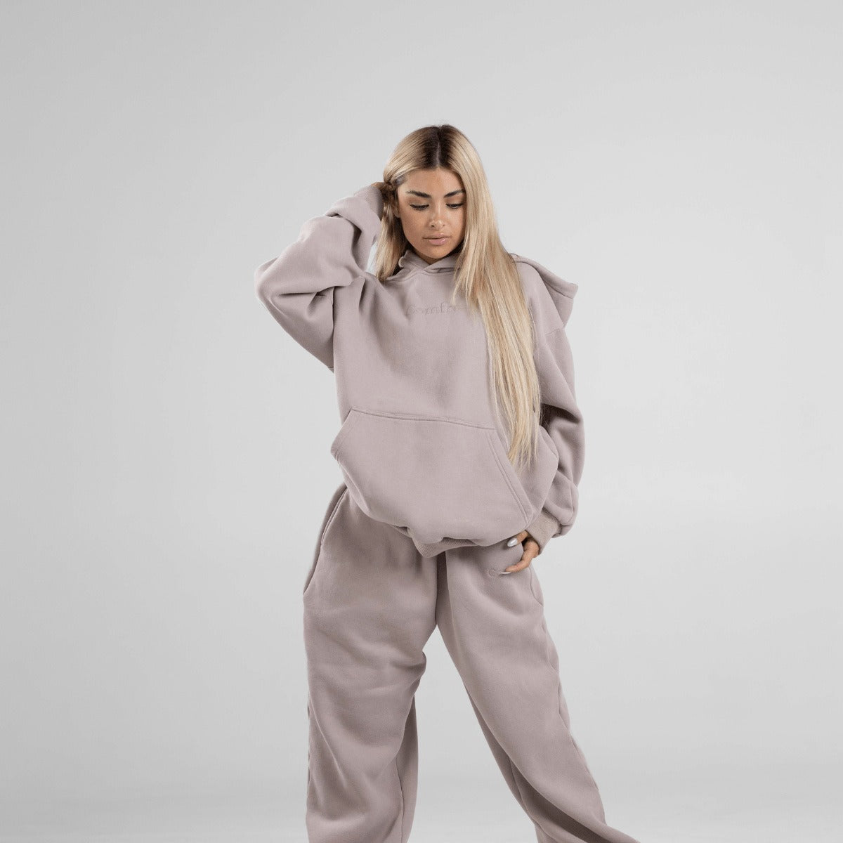 Hoody Sweat  Suit  Top  & Pants Women's Clothing