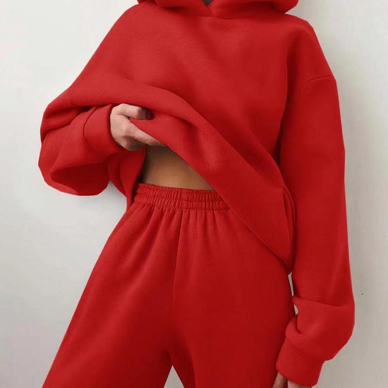 Women's Casual Hoodie  Sweater Jogging Tracksuit (2 piece Set)