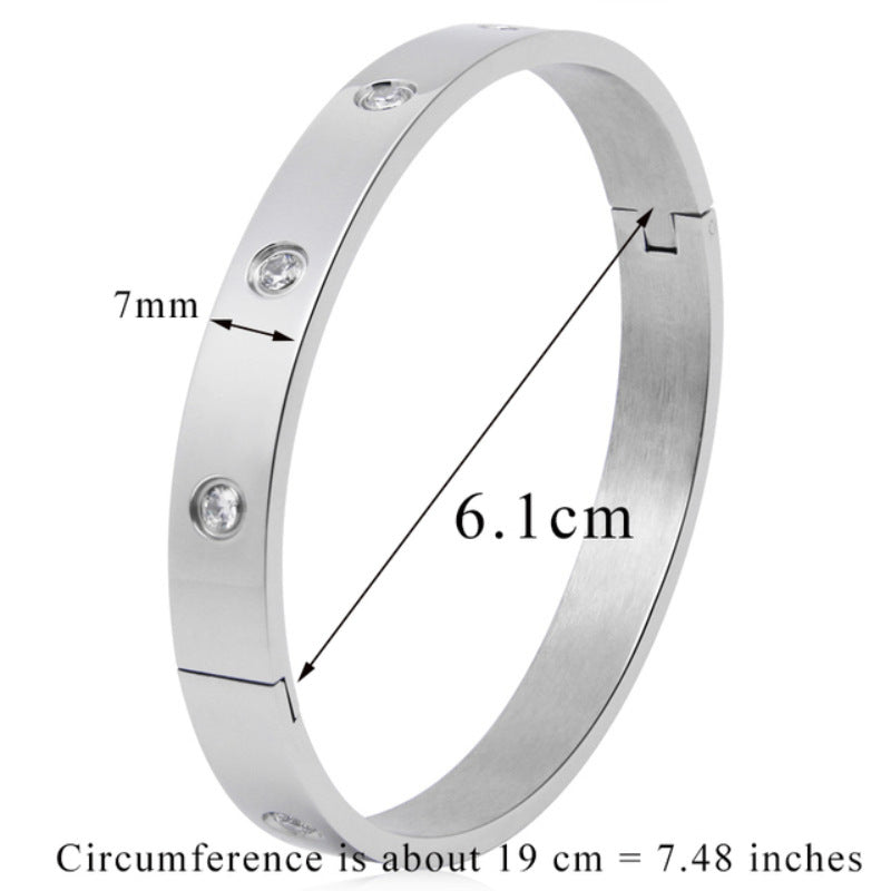 Brick Couple Titanium Steel Bracelet Female - Its That Girls Boutique