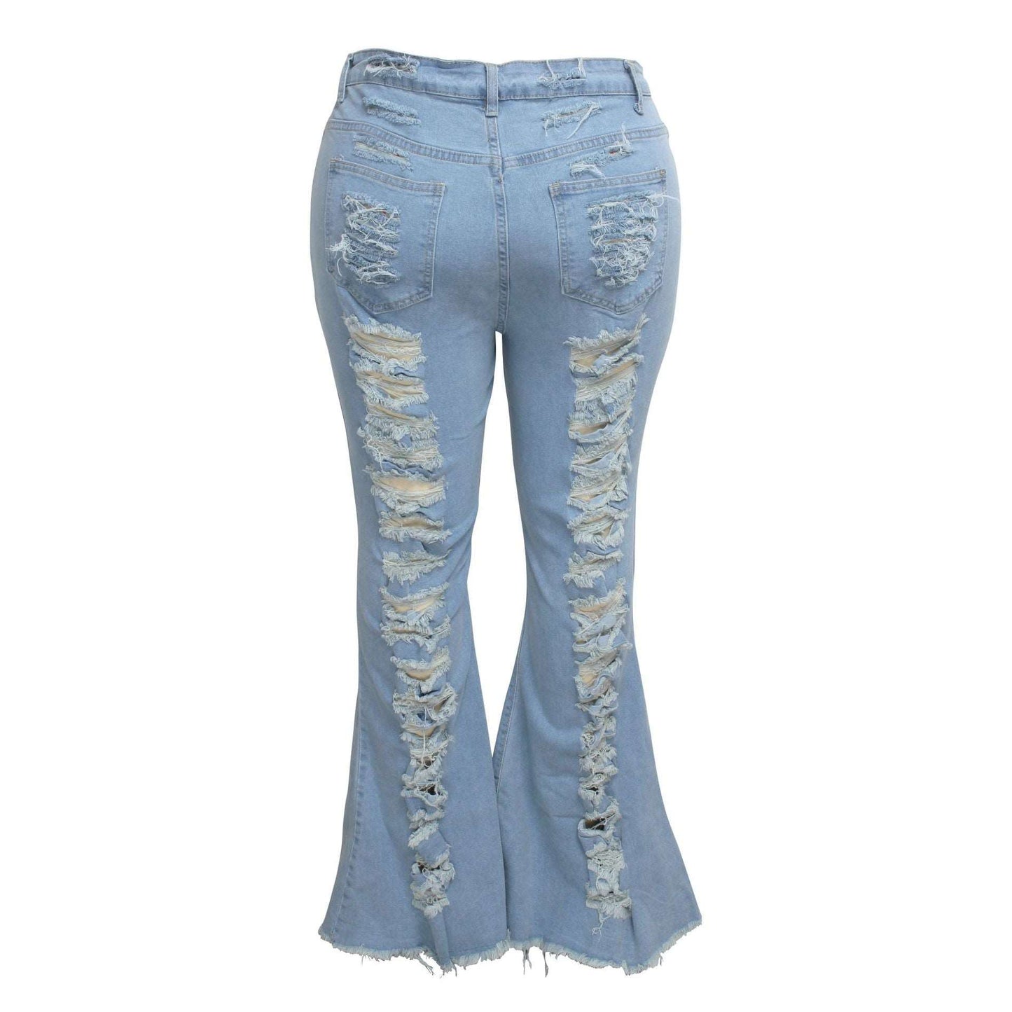 Fashion Trendy Unique Jeans Stretch Plus Size Bell-bottom Pants - Its That Girls Boutique