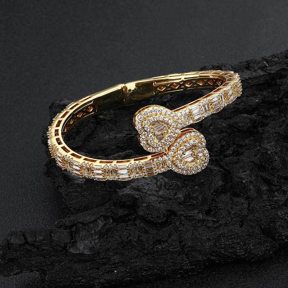 Women's  Heart-shaped Zircon Bracelet