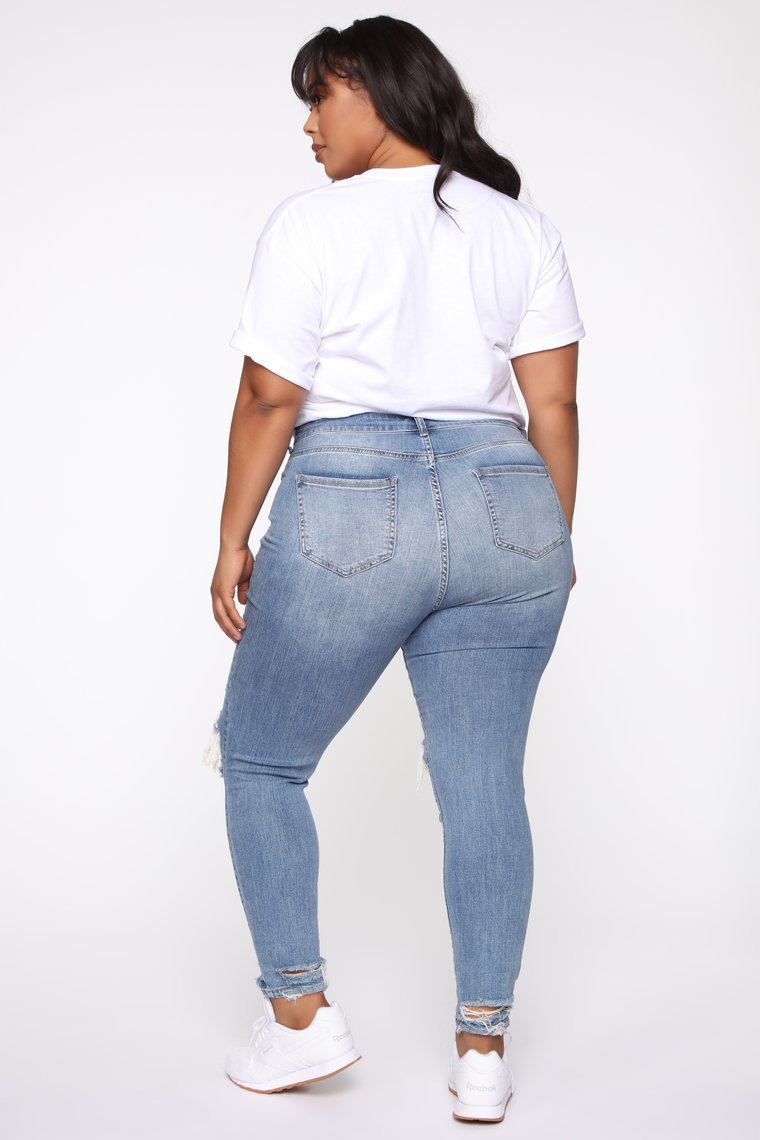 Stretch Ripped Women Plus Size Jeans Plus Size Jeans - Its That Girls Boutique