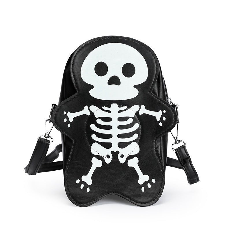 Halloween Skull Shoulder Bag Girls Fashion Funny Cute Messenger Crossbody Bags Women Small Phone Bag - Its That Girls Boutique