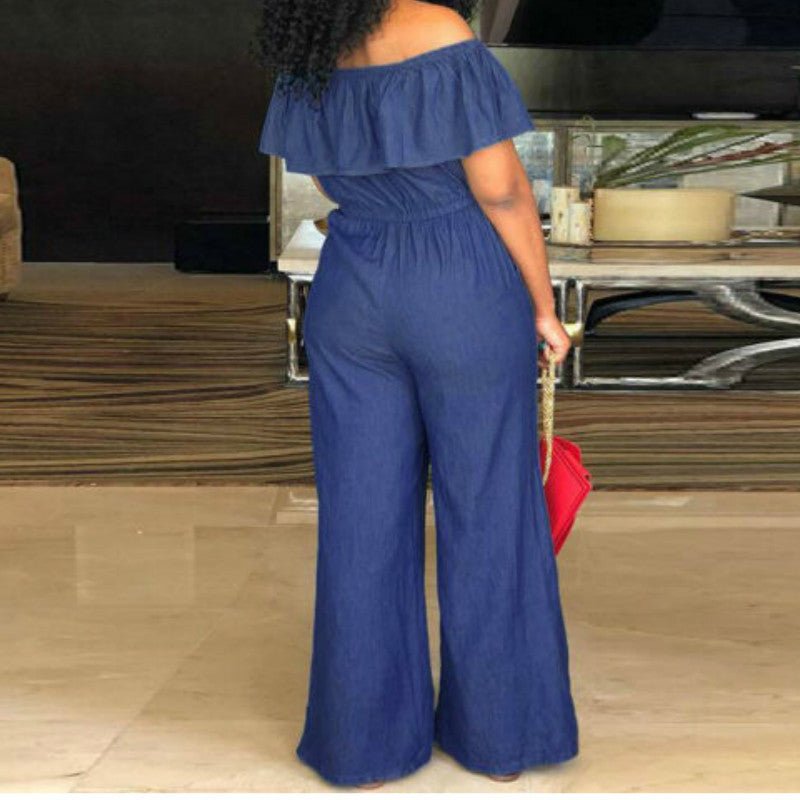 Off - the - shoulder Fashion Casual Ladies Jumpsuit - Its That Girls Boutique